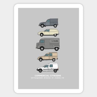 Classic Citroen Vans collection Sticker